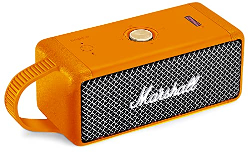 Seracle Flexible Carrying Case Protect Sleeve Protector Cover Travelling Case for Marshall Emberton Portable Bluetooth Speaker (Orange)