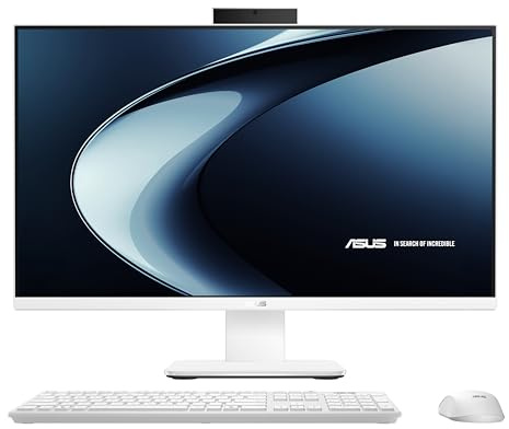 ASUS,ASUS V400 AiO V470VAK-WPE1960 - Sobremesa Todo en uno 27 Full HD (Intel Core 7 240H, 16GB RAM, 512GB SSD, Graphics, Sin Sistema Operativo) Blanco - Teclado QWERTY español