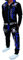 Jaylvis Herren Trainingsanzug Jogginganzug Sportanzug Streetwear Hausanzug A.2074 (M, Schwarz-Blau)
