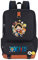 Roffatide Anime One Piece Luffy Sac à Dos pour Ordinateur Portable s'adapte à 15.6 '' College Bookbag Cartable Cosplay Sac à Dos Noir