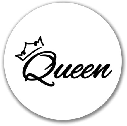 Huuraa Aufkleber Queen Krone Geschenk 10cm Sticker Queen Geschenkidee