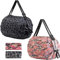 FANGZHE Einkaufstaschen Lebensmitteleinkaufstasche, 2pcs wiederverwendbare faltbare Einkaufstasche, Sportreise -Umhängetasche, wiederverwendbare Einkaufstasche (schwarzer Leoparden + Pink Camouflage)