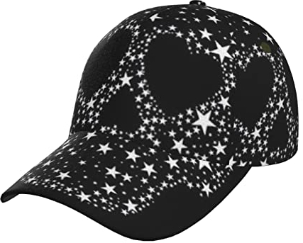 Whuanlo Cool Skull Baseball Cap Verstellbar Trucker Hut Sonnenhut Outdoor Hut Cap Unisex, Cooler Totenkopf, One size