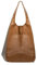 NICOLE & DORIS Frauen Tasche Groß Schultertasche Shopper Weiche Ledertasche Leichte Tote Tasche Hobo Handtasche Gross Umhängetasche Faltbare Tragetasche Hellbraun