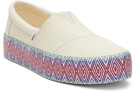 TOMS Women's, Alpargata Fenix Platform Slip-On, Natürlich, 43.5 EU
