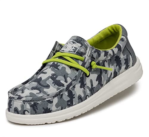 HEYDUDE Jungen Wally Youth CamodinoMoc Toe Shoes