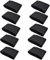 Disnace Schwarze Fußballarmbänder 10 Stück Elastische Trauer Armbinde Trauerband Schlaufenverschluss Sportübungsarmbänder Schwarze Armbänder für Fußball, Laufen, Respekt, Beerdigung, Sport Team