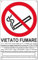Cartello Vietato fumare” in alluminio made in Italy