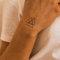 Inkster Tattoo - Drei Dreiecke | vegane & wasserfeste Temporäre Tattoos für Erwachsene - EU-Kosmetikzertifizierte Farbe - revolutionäres 2 Wochen Tattoo | Premium Klebetattoos & Fake Tattoo