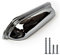 Sets of 6 Cup Handles &/or Knobs for Kitchen cabinets, Shell Handles for Drawers Polished Chrome Fittings by FFF (128mm Between fixings)