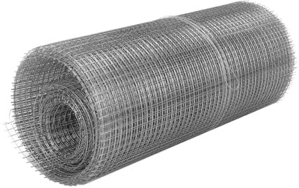 VIDETOL 304 Stainless Steel Wire Mesh Roll, 6mx300mm Metal Mesh Sheet, Metal Meshs Panels for Chickens, Rabbits, Dogs, Window Guards Vegetable Protection for Indoor or Outdoor