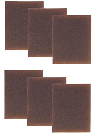 Luzhengyang 6 Pack Sanding Sponges, Extra & Fine Sanding Blocks in 240-600 Grit Assortment- Great for Pot Brush Pan Brush Sponge Brush Glasses Sanding