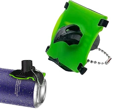 Vordpe Bier Schrotflintenöffner,Innovatives Bier Shotgun Tool,Biertrinkgerät mit Schlüsselring,für Camping, Strandparty (Grün)