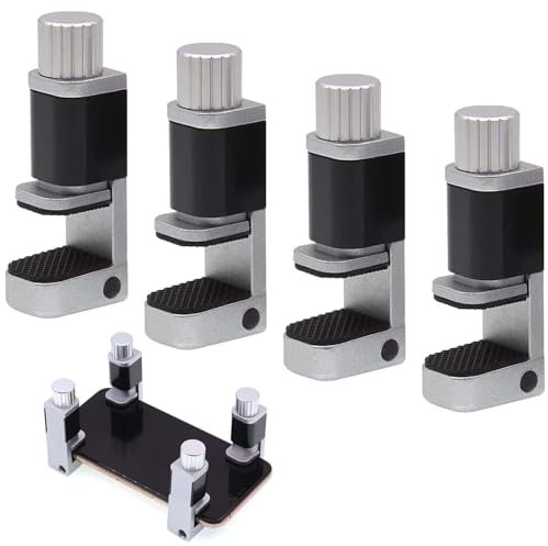 4 clip di fissaggio regolabili in metallo: morsetto display LCD, fissaggio schermo LCD, schermo per smartphone, computer, laptop, tablet