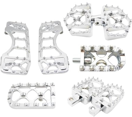 ADBEN Dekoratives Zubehör Motorrad Fußrasten Dielen Breite Fett Fußrasten Fußstützen Pedal Für Harle&y Touring Road Glide Softail Fatboy FLST Dyna FLD (Color : 2)