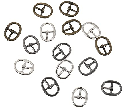 NUOBESTY 15stücke Teiliges Bag Strap Schnallen Mit Rollstift Verstellbare Gürtelschnallen Für Diy Gepäck Taschenriemen Farben Bronze Schwarz Silber Leicht Und Platzsparend