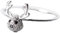 GeRRiT S925 Silber Ring mit Frischen Diamant Elch Ring Nette Tier Hirsch Ring, a, sechs