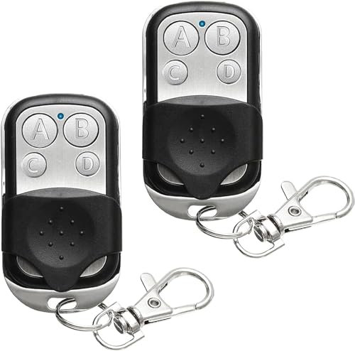 Tundwhite - Mando a distancia universal para puerta (2 unidades, mando a distancia, copiadora, mando a distancia, puerta de 433 MHz, mando a distancia, copiadora, para coche, garaje, puerta de 4
