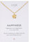 LUUK LIFESTYLE Filigrane Halskette mit Blumen Anhänger, Geschenk für Freundin, Schmuck für Frauen, wasserfeste Kette aus Edelstahl, gold