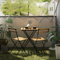 casa.pro Bistroset Bovino 3-TLG. Bistrotisch mit 2 Stühlen klappbar Gartenmöbel 3er Set Akazienholz Outdoor Klapptisch Klappstühle Balkonset wetterfest