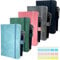 XingyLi 20-teiliges A6-Notizbuch-Set, 200 Seiten/100 Blatt, liniert, Notizbücher mit Stiften und Haftstreifen, kleiner Hardcover-Leder-Notizblock, College-liniert, Notizbuch, für Schule, Büro