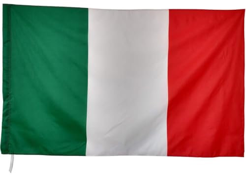 Bandiera dell'italia Italiana tricolore 150 x90 da giardino interno esterno grande e piccola 60x90 Size : 60x90
