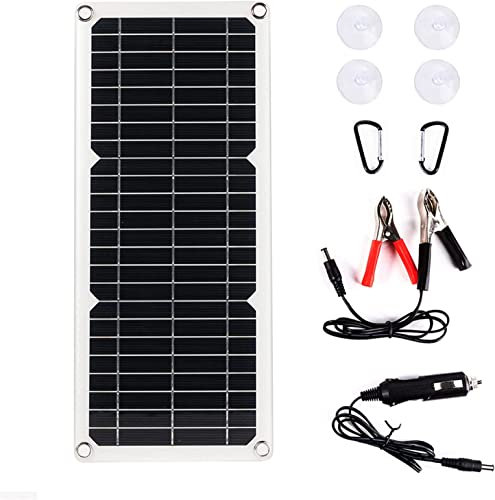 CFDZCP Panneaux solaires Portable Panneau Solaire 120 W Panneau Solaire Monocristallin 12 Volts, Kit De Panneau Solaire À Module Haute Efficacité for Voiture, Véhicule, Bateau, Étanche Et Coupe-Vent