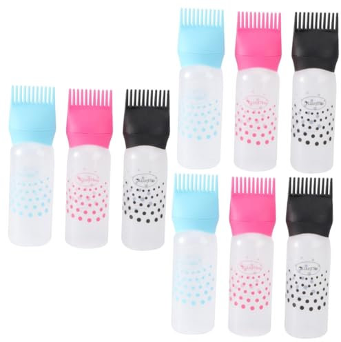 Mikinona 3er-sets Haarfärbemittel-flaschen- Mit Skalenlinien Leichte Plastikflasche Für Den Einsatz Im Salon Zu Hause 3 Stück * 3
