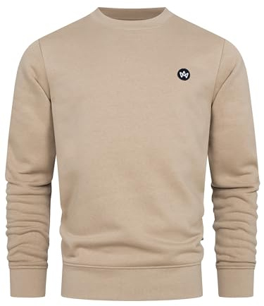 KRONSTADT Herren KSLars Organic Sweatshirt mit Rundhalsausschnitt | Sweater Pullover für Männer Chinchilla, M