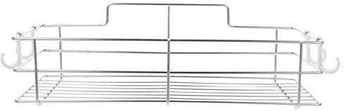 COSMEVIVI Estante De Baño Estante De Pared para Ducha Estantes De Esquina Organizador De Pared para Cepillos De Soporte para Cepillos De De Pared Silver Acero Inoxidable