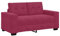 vidaXL Zweisitzer-Sofa Weinrot 120 cm Samt