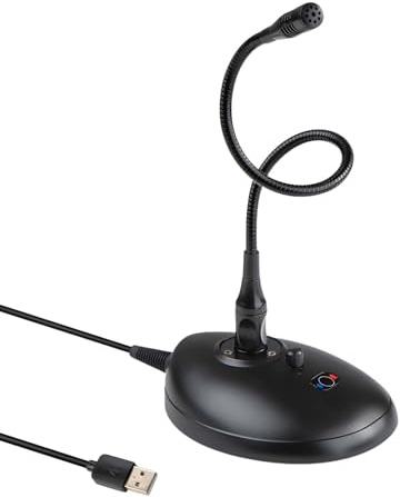 Micro USB col de cygne avec sourdine One-Touch Mute, prise de son à 360° pour un usage professionnel