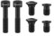 Entgoinggo 6 Pcs Mountain Bike Shifters Screw, Tai Alloy Bicycle Components Parts Lightweight Screws Kit Cycling Parts Easy Install 5x22mm(black)