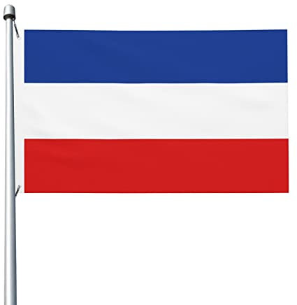 Bandera de Yugoslavia (1918-1941). Banderas para exteriores de 90 x 150 cm, de poliéster resistente y de doble cara, para el hogar, el patio, festivales, decoración de jardín al aire libre, banderas d