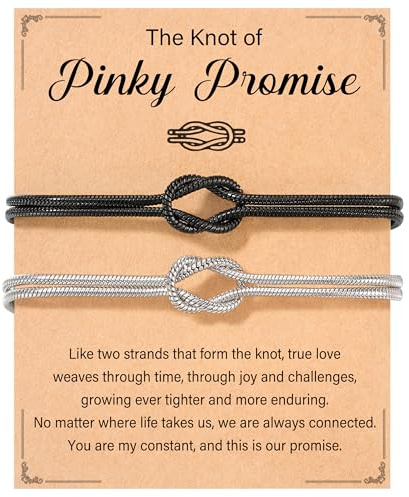 Tarsus Couples Bracelets, Valentines Day Gifts for Him Her Boyfriend Girlfriend Knot Matching Bracelets Couple Long Distance Relationship Gift Anniversary Christmas Birthday Gifts for Couples