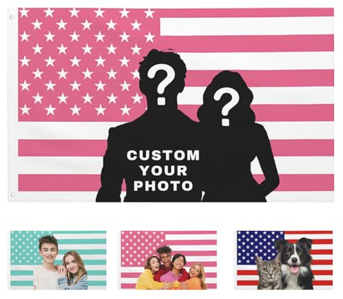 Amerikanische Flagge personalisiert, Personalised Flag,für Schlafsäle, Schlafzimmer, Clubkonzerte, Bars, lustiges Tapisserie-Poster, Dekoration