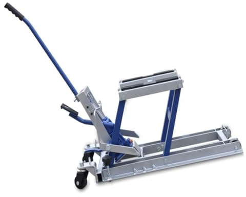 Hydraulische Scherenhebebühne, 680 kg, Motorradheber for verschiedene Motorradtypen, for EU-Lager, Blau
