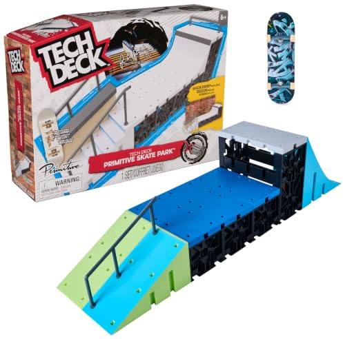 Tech Deck DGK Skate Park Finger-Skateboard-Rampe, ab 6 Jahren | 96 mm DGK Fingerboard, X-Connect-Stecksystem, Mit Tall Rail, Skate-Tricks üben, Erweiterbar