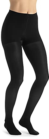 JOBST UltraSheer Waist-High Compression Stockings for Women - Closed Toe - Medical Compression 15-20 mmHg - For Varicose and Spider Veins - Helps Prevent Swelling - Classic Black, Medium