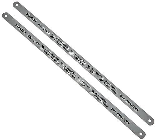 Stanley 0-15-842 - Pack de 2 hojas de sierra lion acero carbono 38,5 x 5 x 0,2 cm