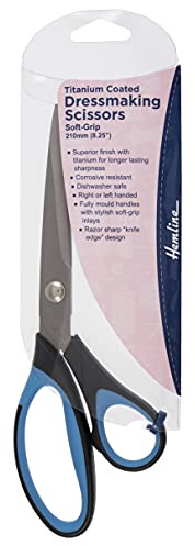 21cm Soft-Grip Titanium Dressmaking Scissors | Adults Craft Scissors