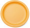 Harfield 17cm Polycarbonate Narrow Rimmed Plate Yellow (Pack of 4)