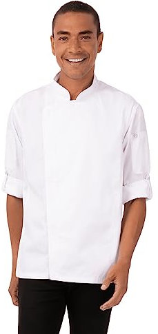 Chef Works Herren Hartford Kochmantel Kochjacke, weiß, XXX-Large