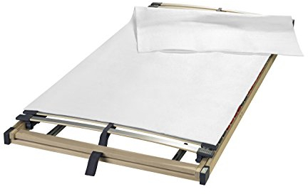 sleepling Matratzenunterlage Matratzenschoner | Filzschoner | Auflage Lattenrost | Made in Germany | hochwertiges Nadelfilz | Waschbar | Atmungsaktiv | 180 x 200 cm, weiß
