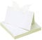 Tischkarten,Platzkarten 50 stück Perlweiss Blanko Schmetterling Namenskarten für Hochzeiten Geburtstage Taufe Familienfeiern Trauerfeiern Meetings Präsentationen 12 * 9cm
