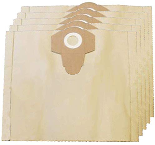 SPARES2GO Strong Dust Bags for Draper DRA19103 WDV30SS WDV50SS 15L 20L 30L Vacuum Cleaner (Pack of 5)