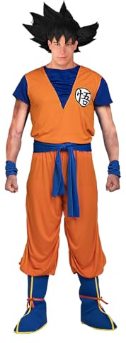 Funidelia Offizielles Goku Dragon Ball Kostüm für Herren, Super Saiyajin Anzug für Erwachsene Dragon Ball, Karneval, Halloween und Junggesellenabschied