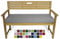 Rollmayer Bankkissen Bankauflage Sitzkissen Bankpolster Auflage für Bänke in Haus und Garten Kollektion Vivid, 1 Stück (Silbergrau 31, 120x40x8cm)