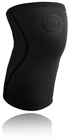 Rehband RX Knee Sleeve - Rodillera (7 mm, carbono), color negro