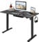 FlexiSpot Höhenverstellbarer Schreibtisch Basic–Mit Kabelmanagement, Haken und EINTEILIGER Tischplatte, Ergonomischer Homeoffice-Tisch, Bürotisch (120x60cm, Schwarz)